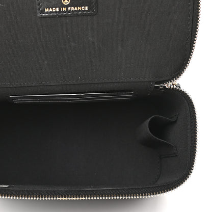 Chanel Lambskin Quilted Small Top Handle Vanity Case With Chain Black 5 of 9