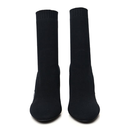 Louis Vuitton Stretch Fabric Silhouette Ankle Boots 39 Black 2 of 7