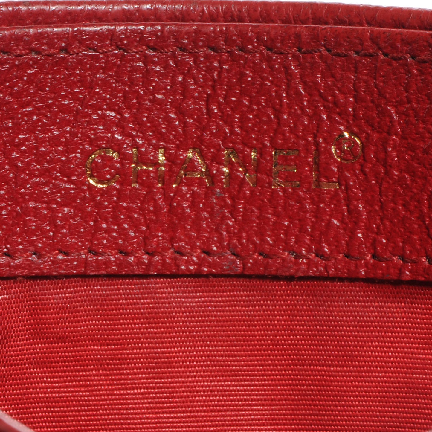 Chèvre Card Holder Red