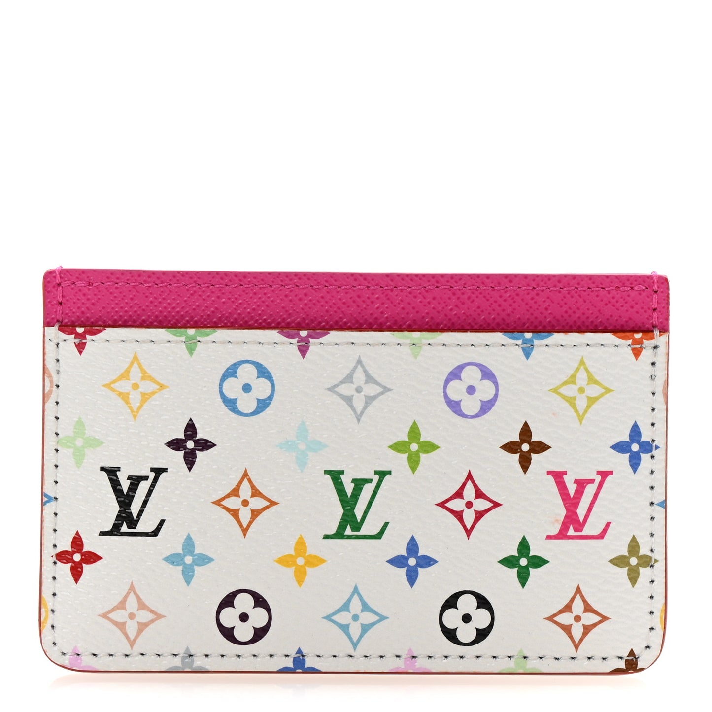 LV X TM Monogram Multicolor Card Holder Kawaii Pink
