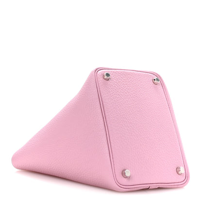 Hermes Taurillon Clemence Picotin Lock 18 PM Rose Sakura 4 of 13