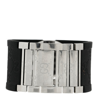 Gucci Stainless Steel Rubber 23mm Twirl Quartz Watch Black 3 of 5