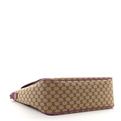 Gucci Monogram Convertible Diaper Bag Beige Peonia Flower 4 of 14