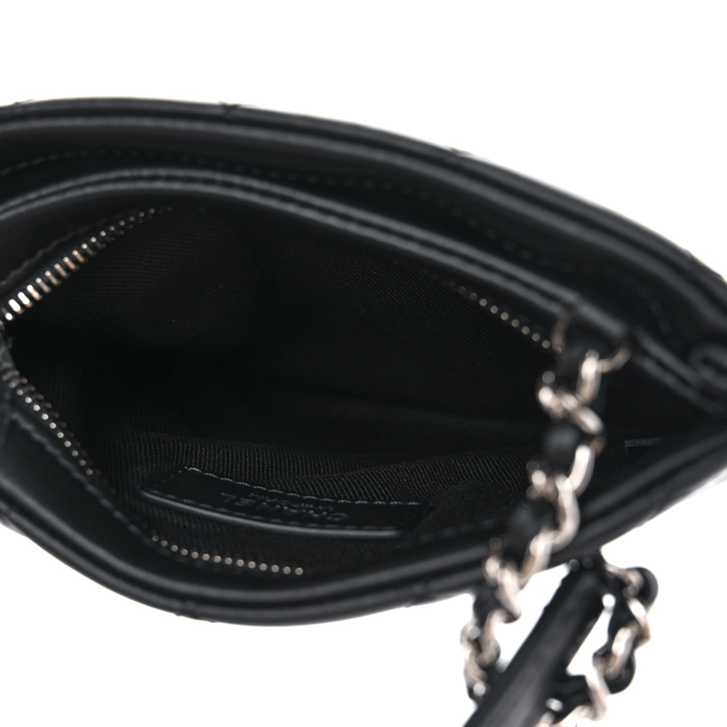 Chanel Lambskin Quilted Crossbody Bag Black 5 of 12