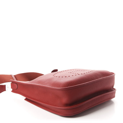 Hermes Taurillon Clemence Evelyne III GM Rouge Garance 4 of 12