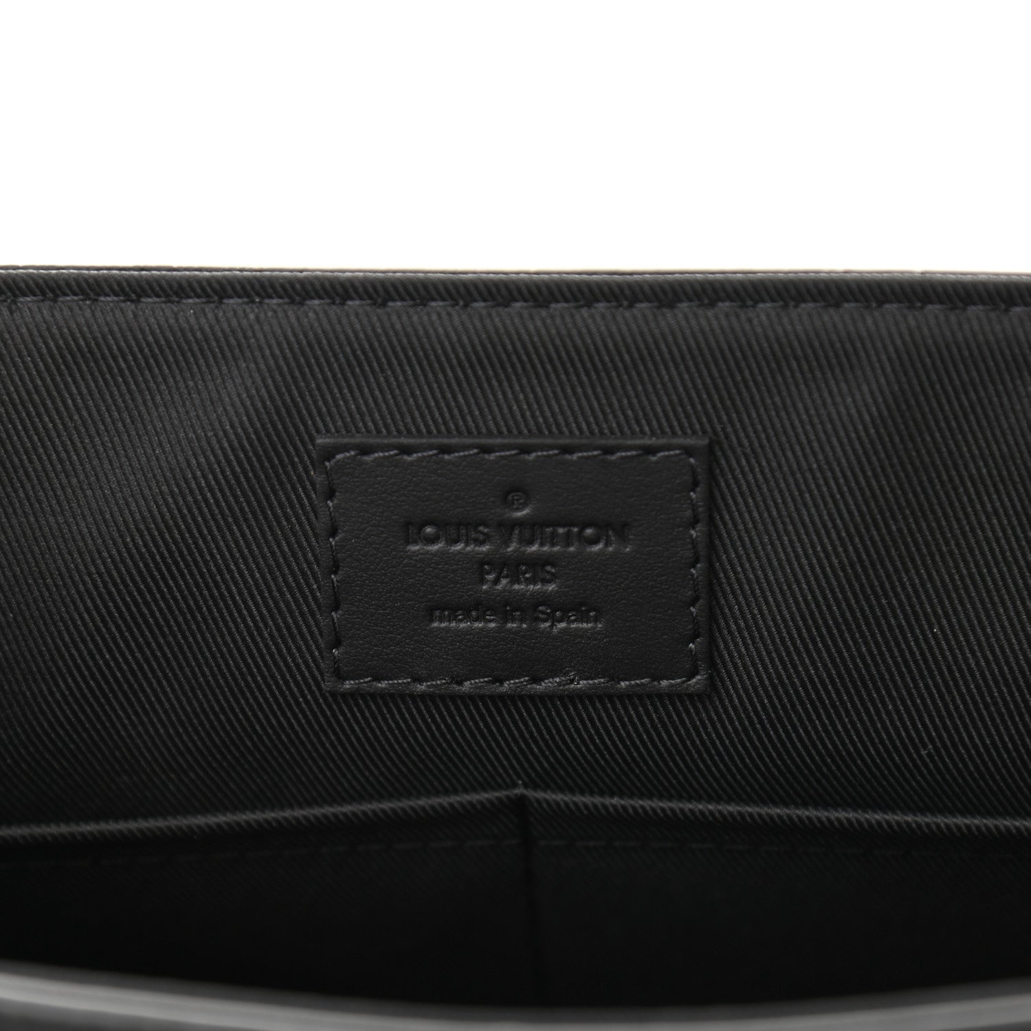 Louis Vuitton Calfskin Aerogram Messenger Black 6 of 9
