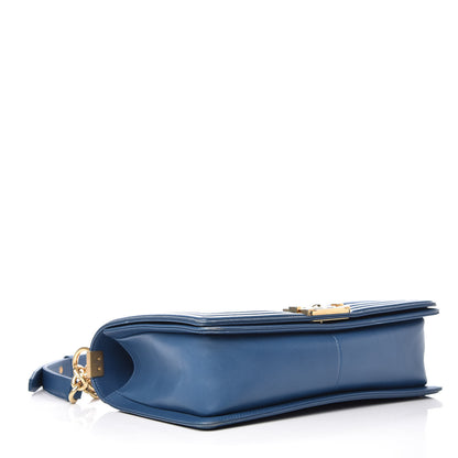 Chanel Lambskin Quilted New Medium Boy Flap Blue 4 of 12