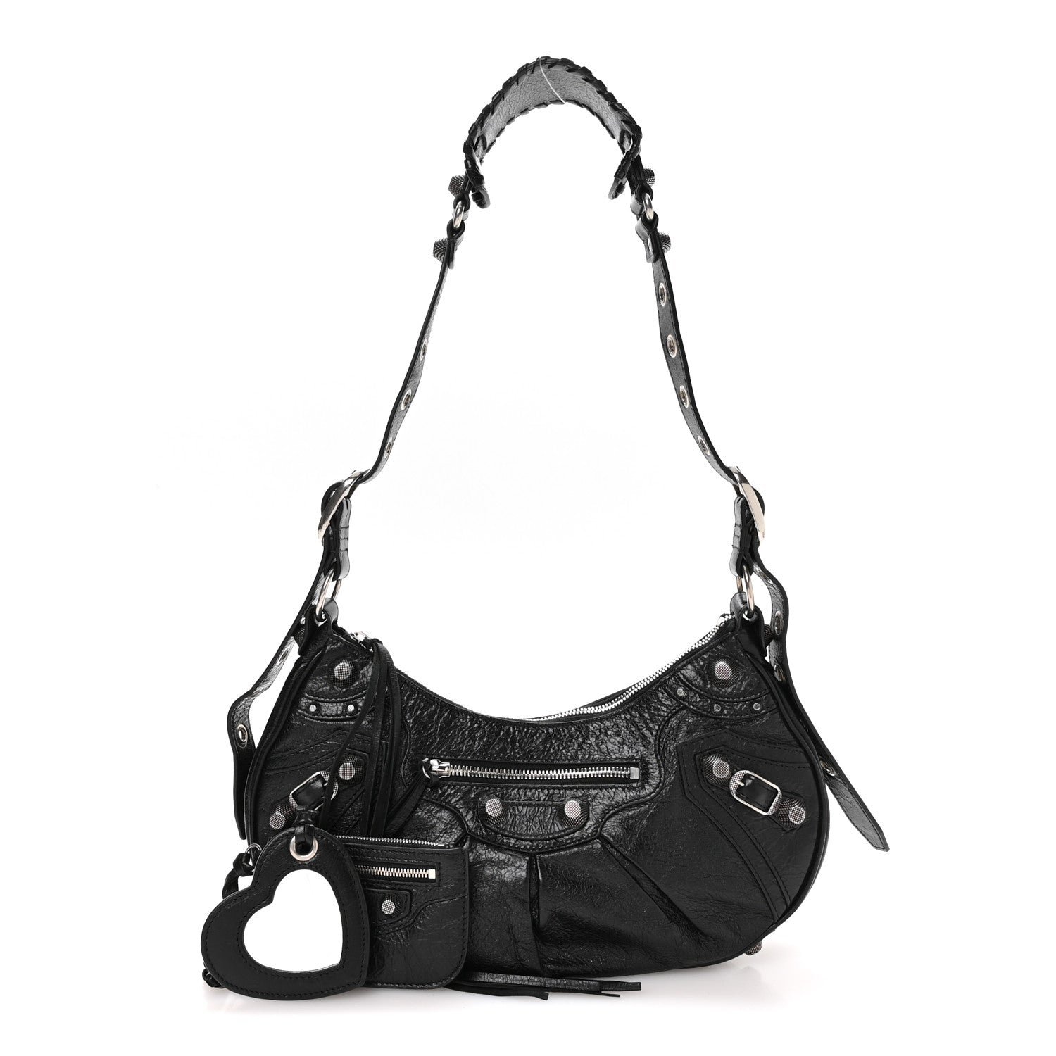 Balenciaga Agneau Arena Small Le Cagole Shoulder Bag Black 3 of 11