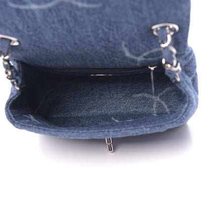 Chanel Denim CC Quilted Mini Square Flap Blue 5 of 11