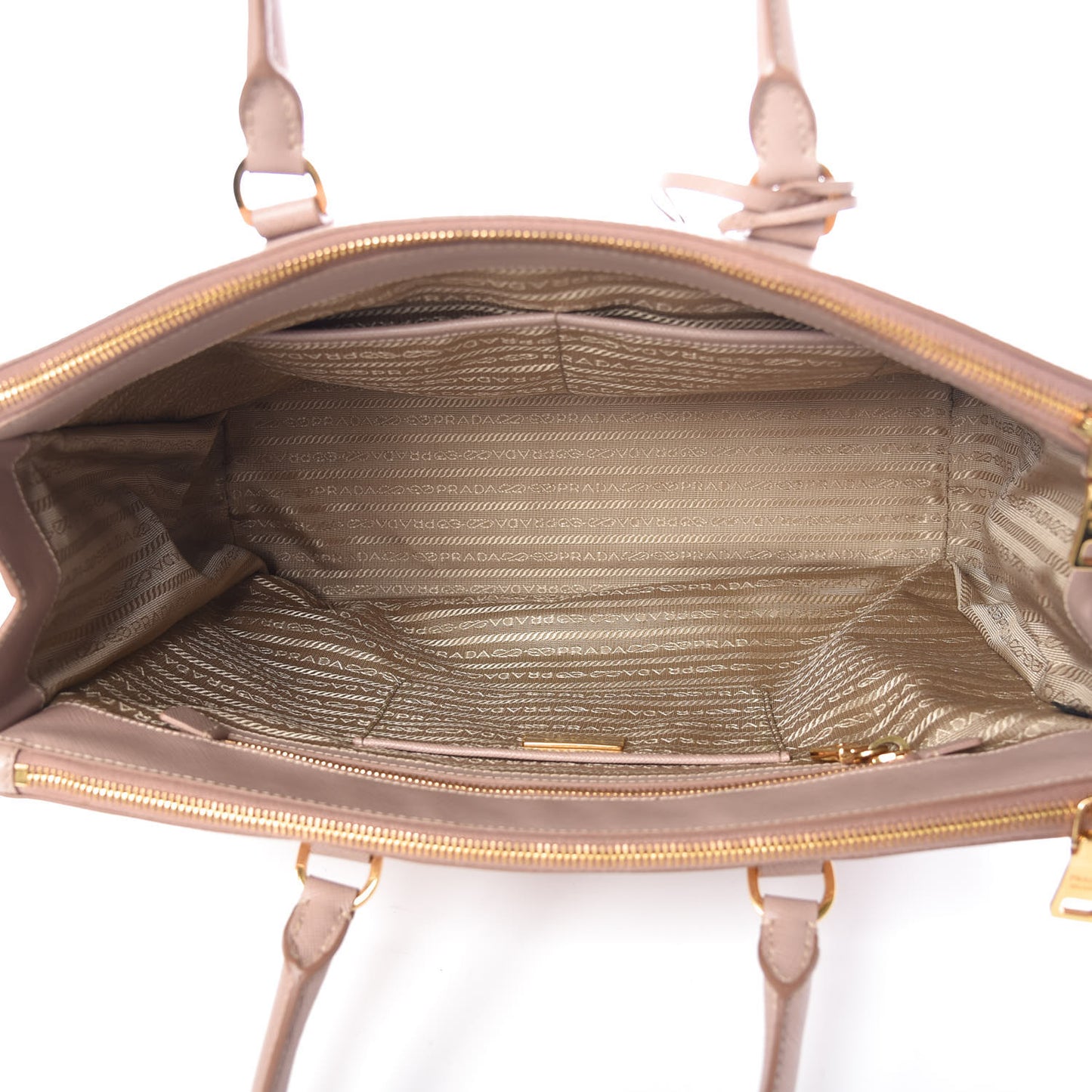 Saffiano Medium Galleria Double Zip Tote Cammeo