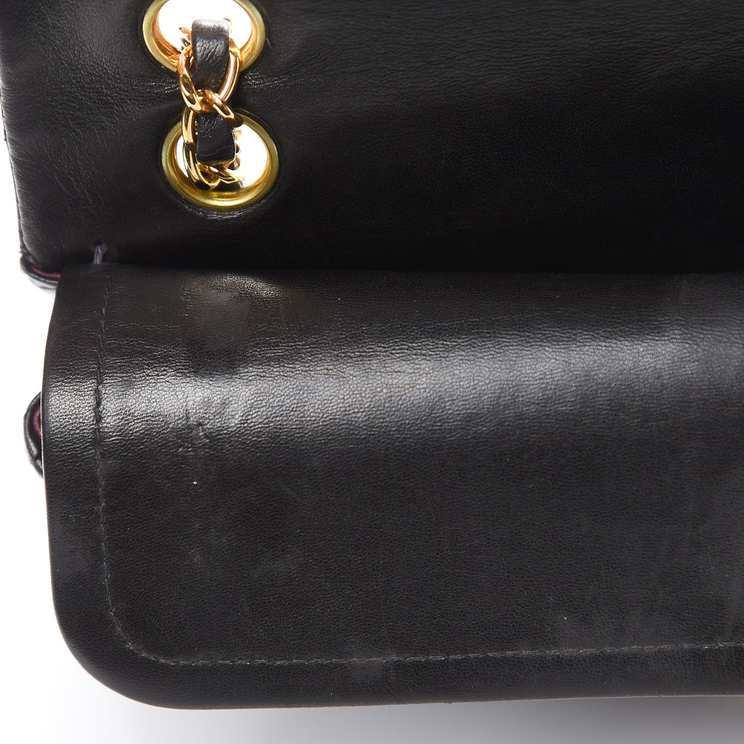 Chanel Lambskin Quilted Small Double Flap Black 16 of 22