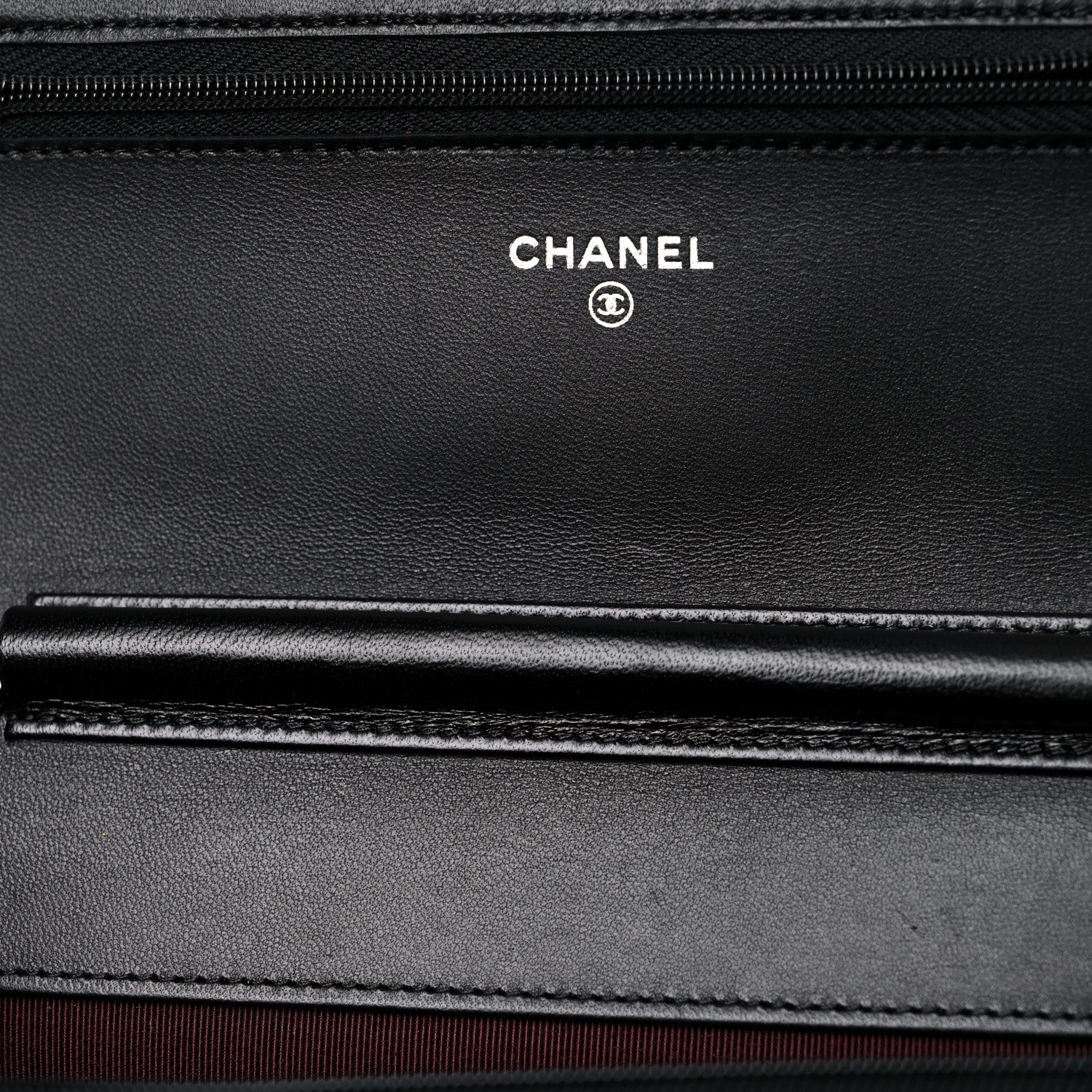 Chanel Lambskin Quilted Wallet On Chain WOC Black 9 of 14