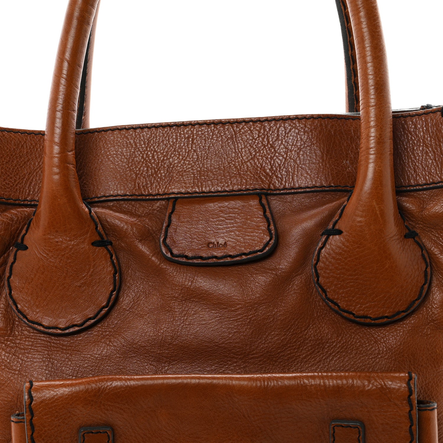 Chloe Calfskin Edith Tote Muscade 8 of 11