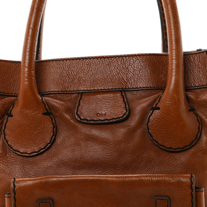 Chloe Calfskin Edith Tote Muscade 8 of 11