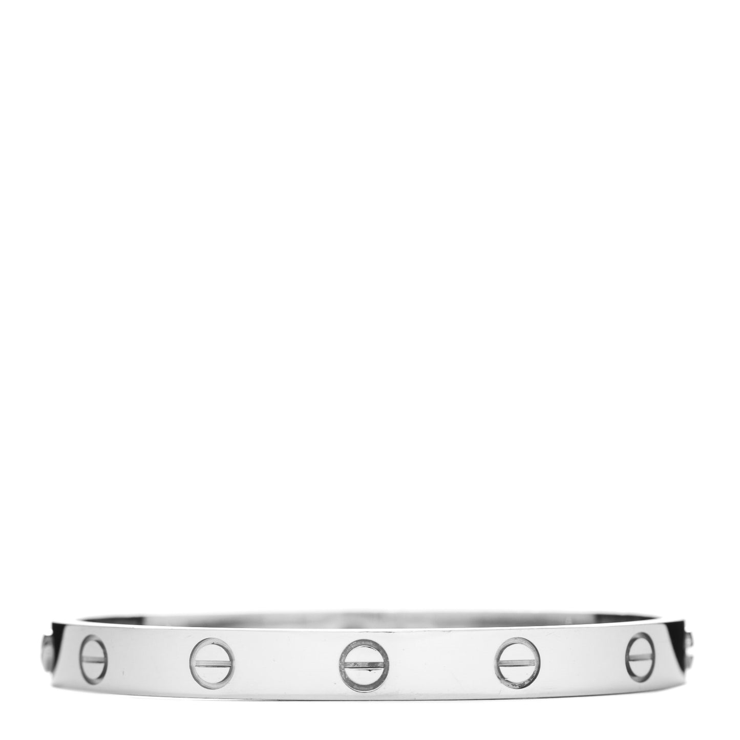 18K White Gold LOVE Bracelet 16