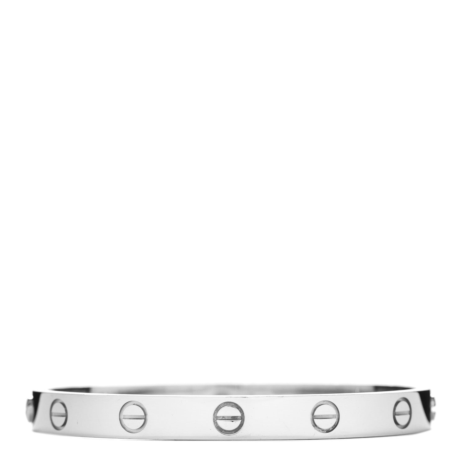 Cartier 18K White Gold LOVE Bracelet 16 2 of 4