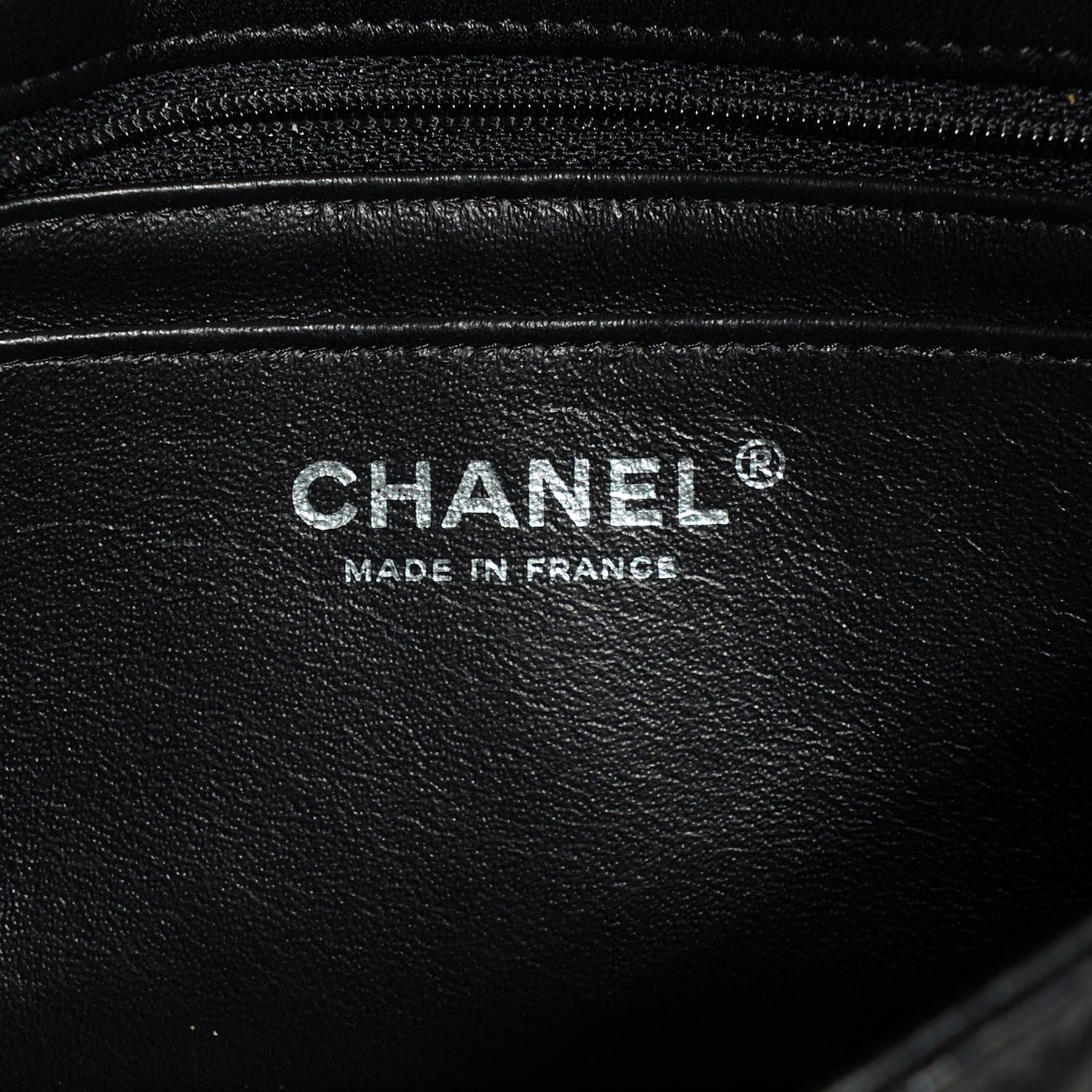 Chanel Lambskin Chevron Quilted Mini Rectangular Flap So Black 8 of 9