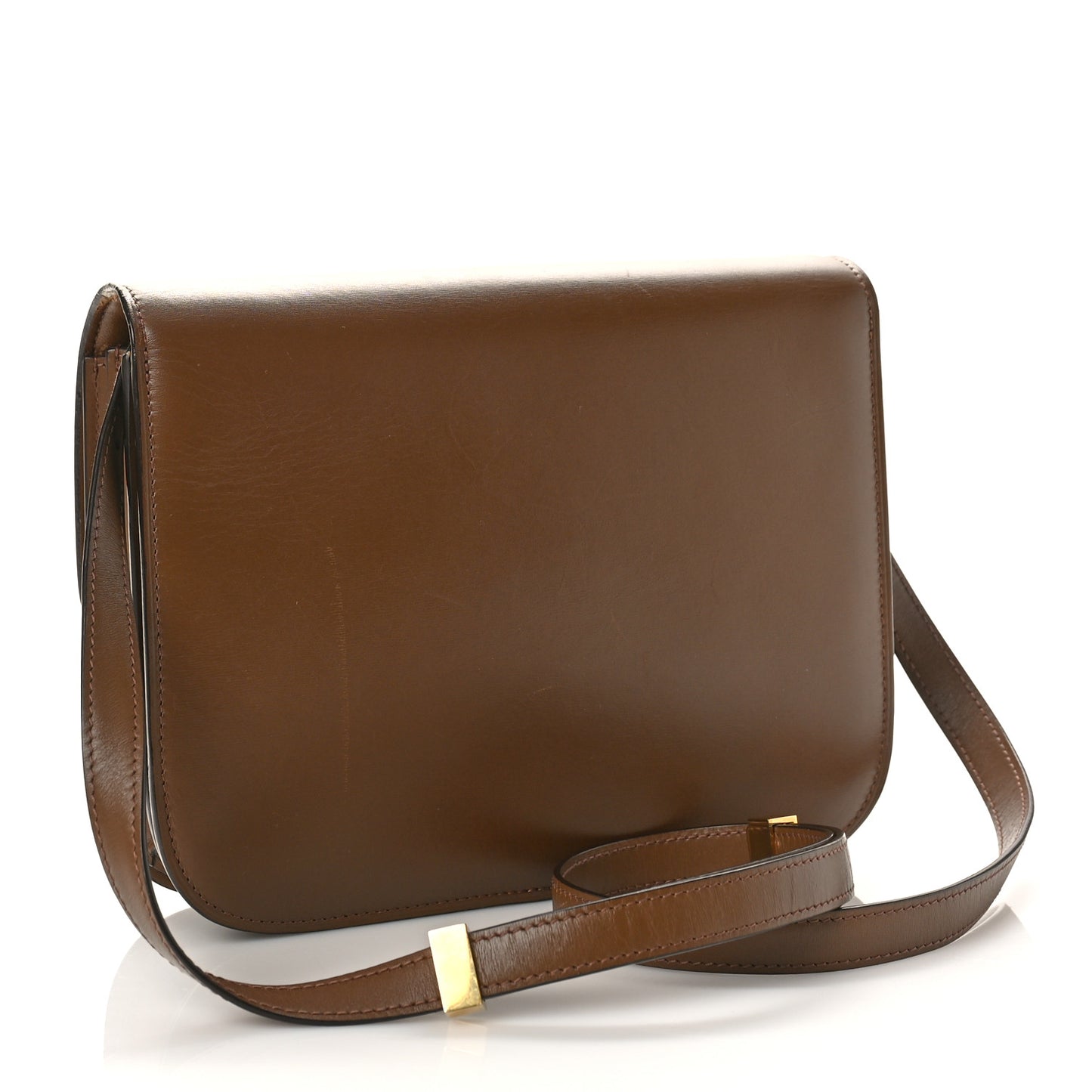 Box Calfskin Medium Classic Box Flap Bag Camel