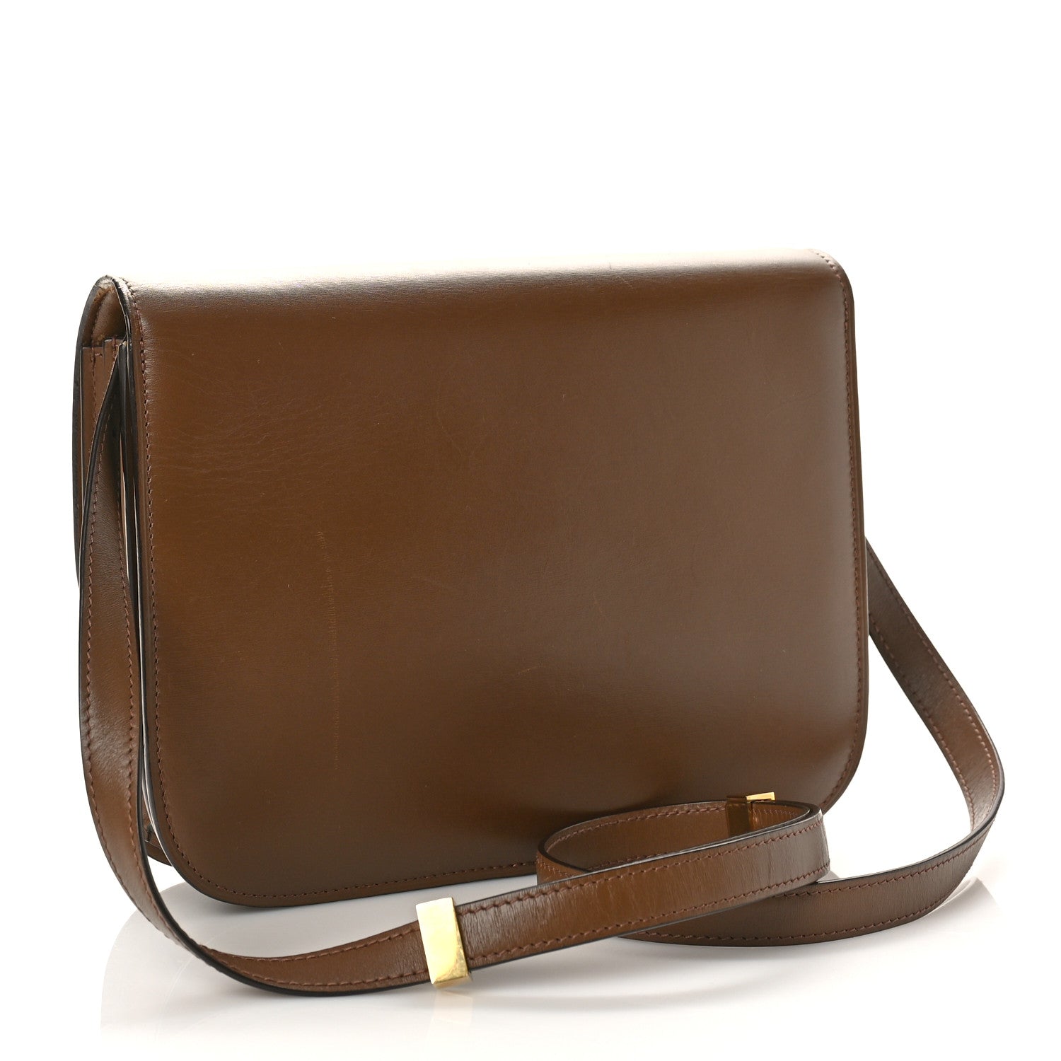 Celine Box Calfskin Medium Classic Box Flap Bag Camel 3 of 10