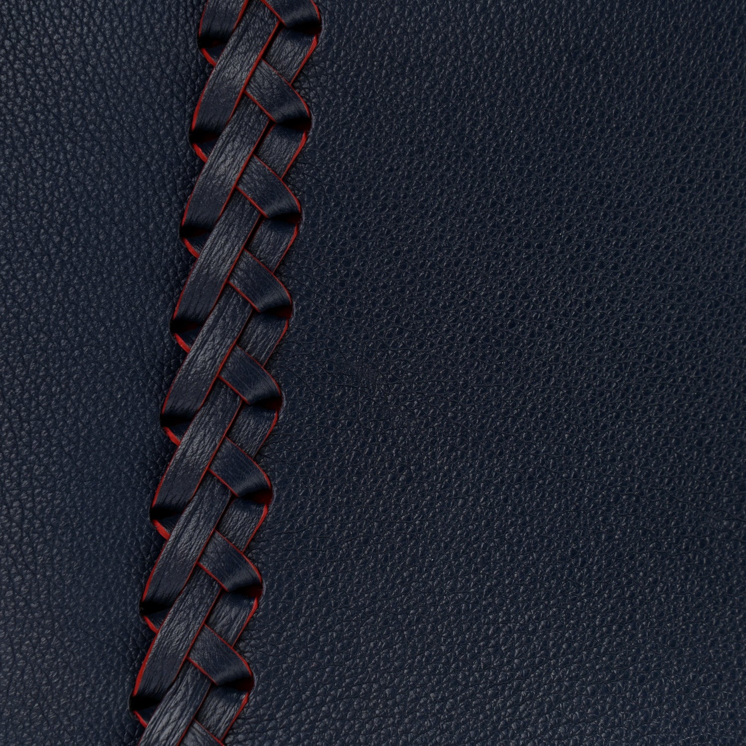 Louis Vuitton Calfskin Braided Lockme Cabas Marine Rouge 7 of 9