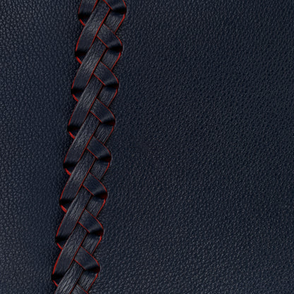 Louis Vuitton Calfskin Braided Lockme Cabas Marine Rouge 7 of 9