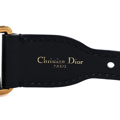 Christian Dior Canvas Embroidered Belt 75 30 Black Beige 3 of 6