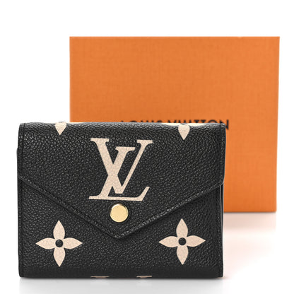 Louis Vuitton Empreinte Monogram Giant Victorine Wallet Black Beige 9 of 9