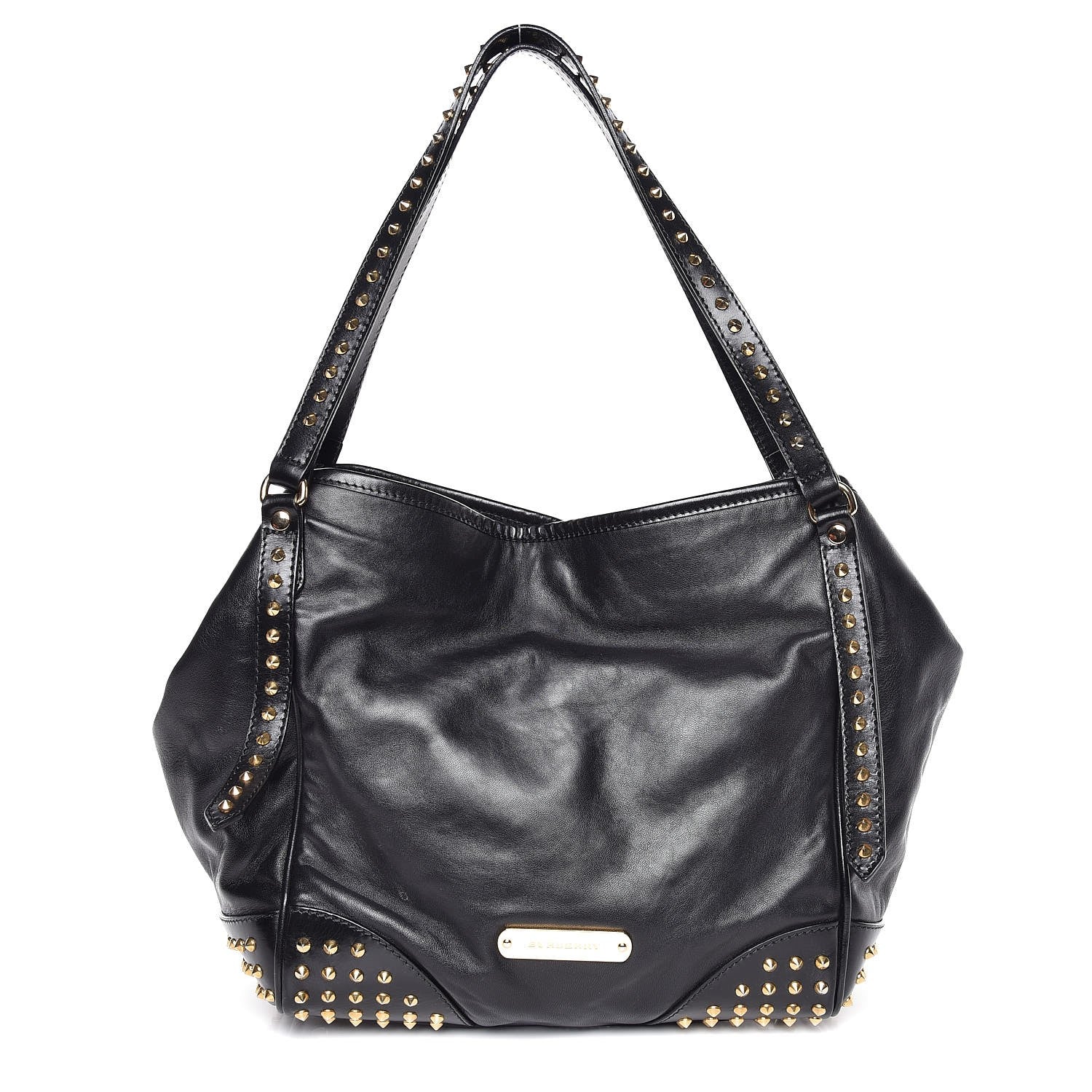 Burberry Lambskin Bridle Studs Small Canterbury Tote Black 1 of 14