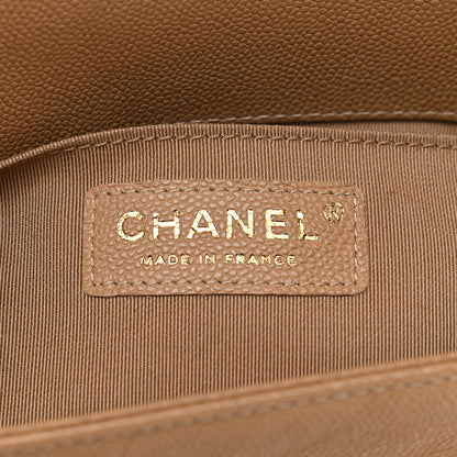 Chanel Caviar Quilted Small Boy Flap Brown 6 of 10