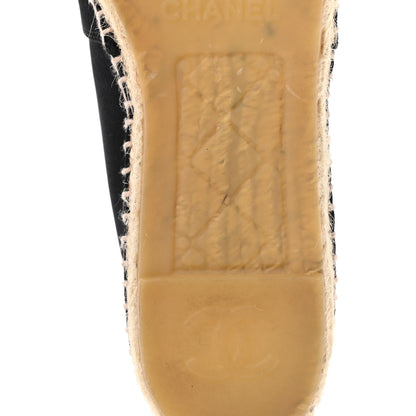 Chanel Satin Grosgrain CC Espadrilles 39 Black 7 of 10