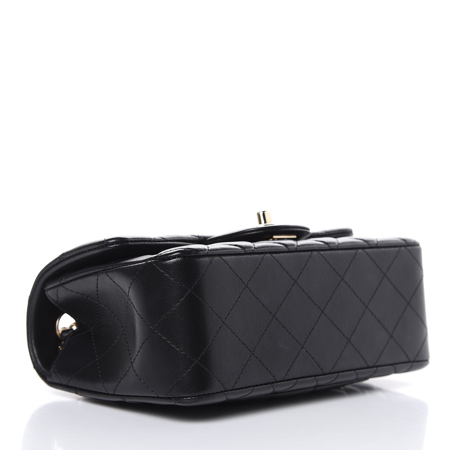 Chanel Lambskin Quilted Mini Rectangular Flap Black 4 of 12