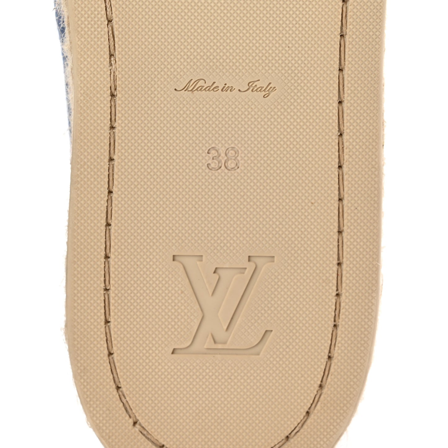 Canvas Postcard Espadrille Flats 38 Blue
