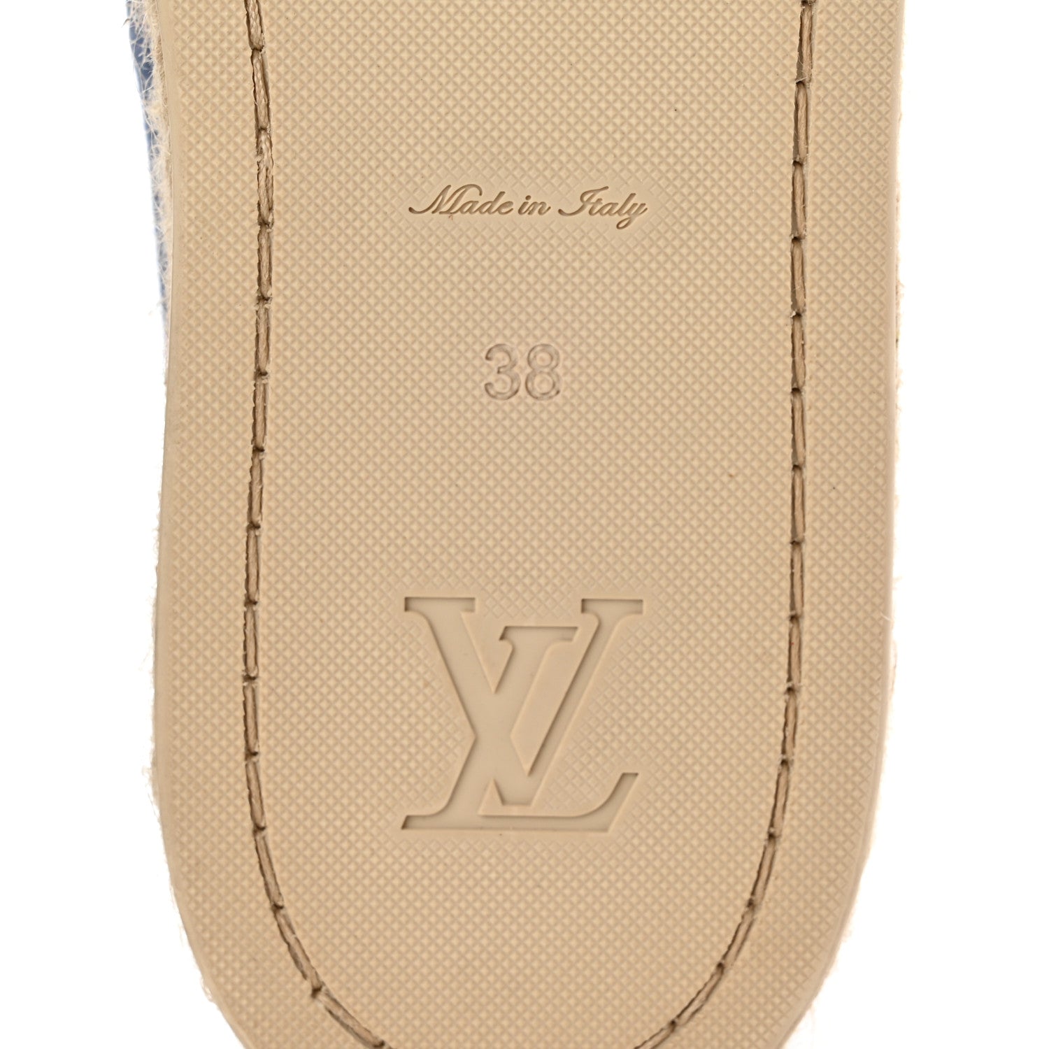 Louis Vuitton Canvas Postcard Espadrille Flats 38 Blue 6 of 7