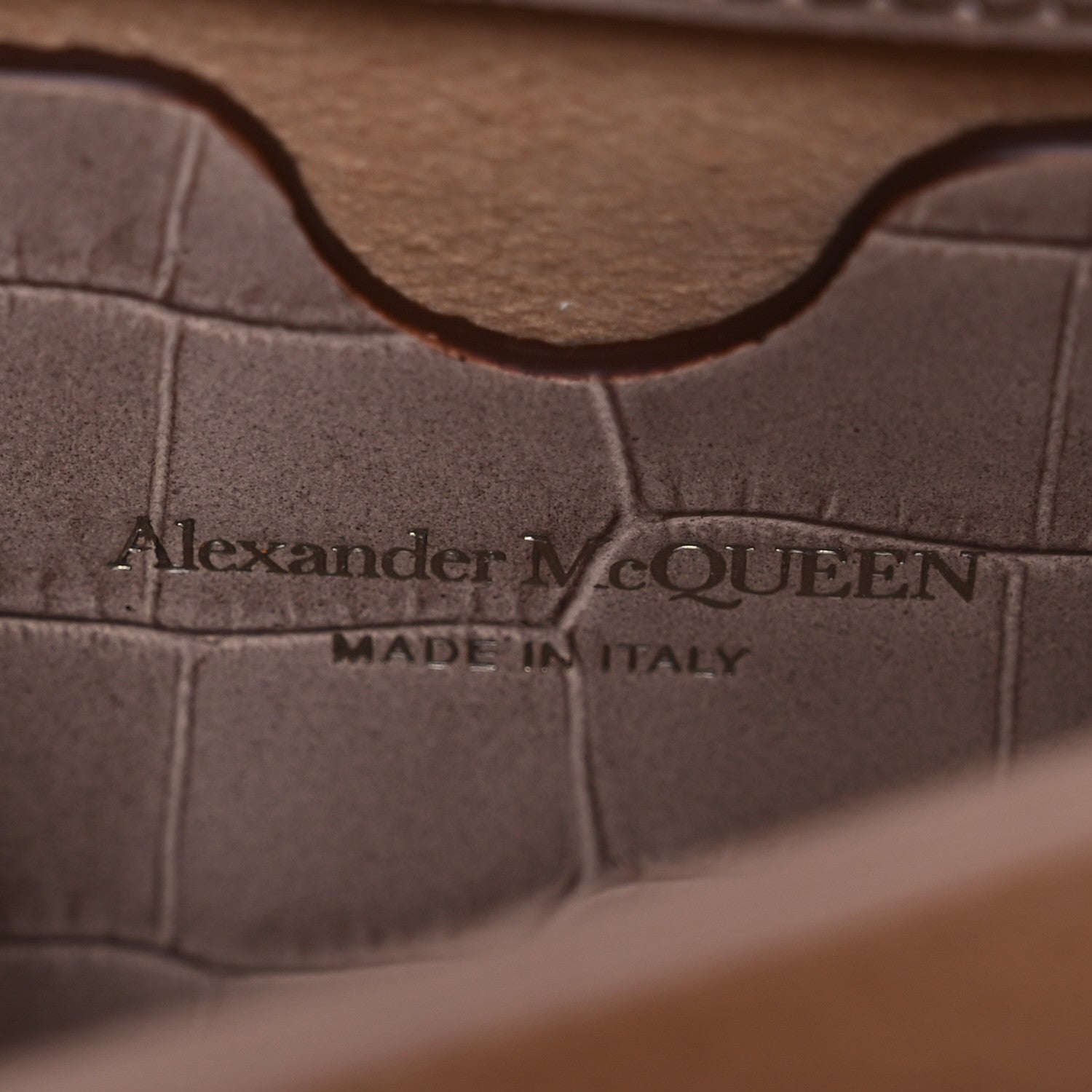 Alexander McQueen Himalayan Crocodile Embossed Jeweled Satchel Light Pink 8 of 16