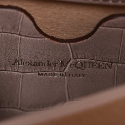 Alexander McQueen Himalayan Crocodile Embossed Jeweled Satchel Light Pink 8 of 16