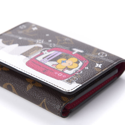 Louis Vuitton Monogram 2019 Christmas Animation Victorine Wallet Fuchsia 7 of 10