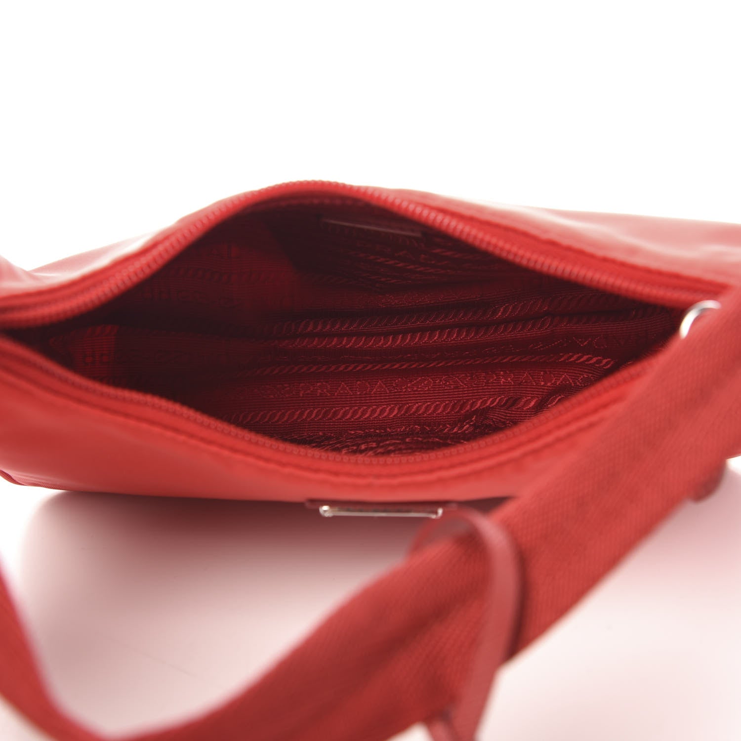Prada Tessuto Nylon Mini Re-Edition 2000 Bag Rosso 5 of 9