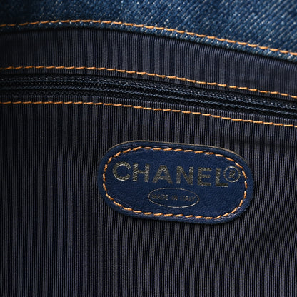 Chanel Denim Tortoise Timeless CC Tote Blue 6 of 10