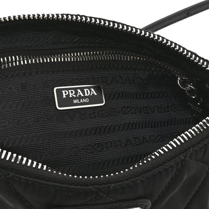 Prada Nylon Tessuto Impuntu Quilted Crossbody Bag Black 6 of 10