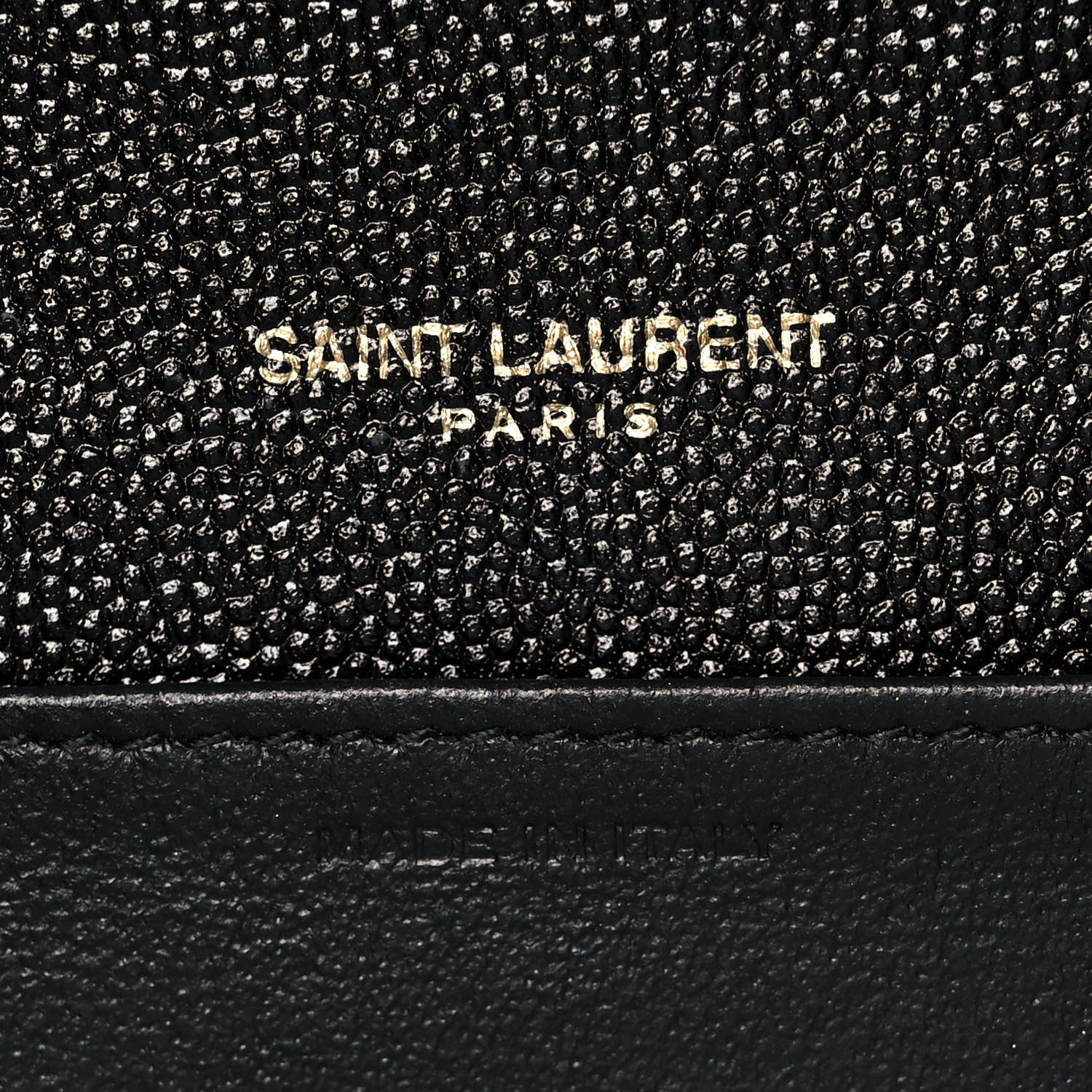 Saint Laurent Grain De Poudre Uptown Chain Wallet Black 7 of 11