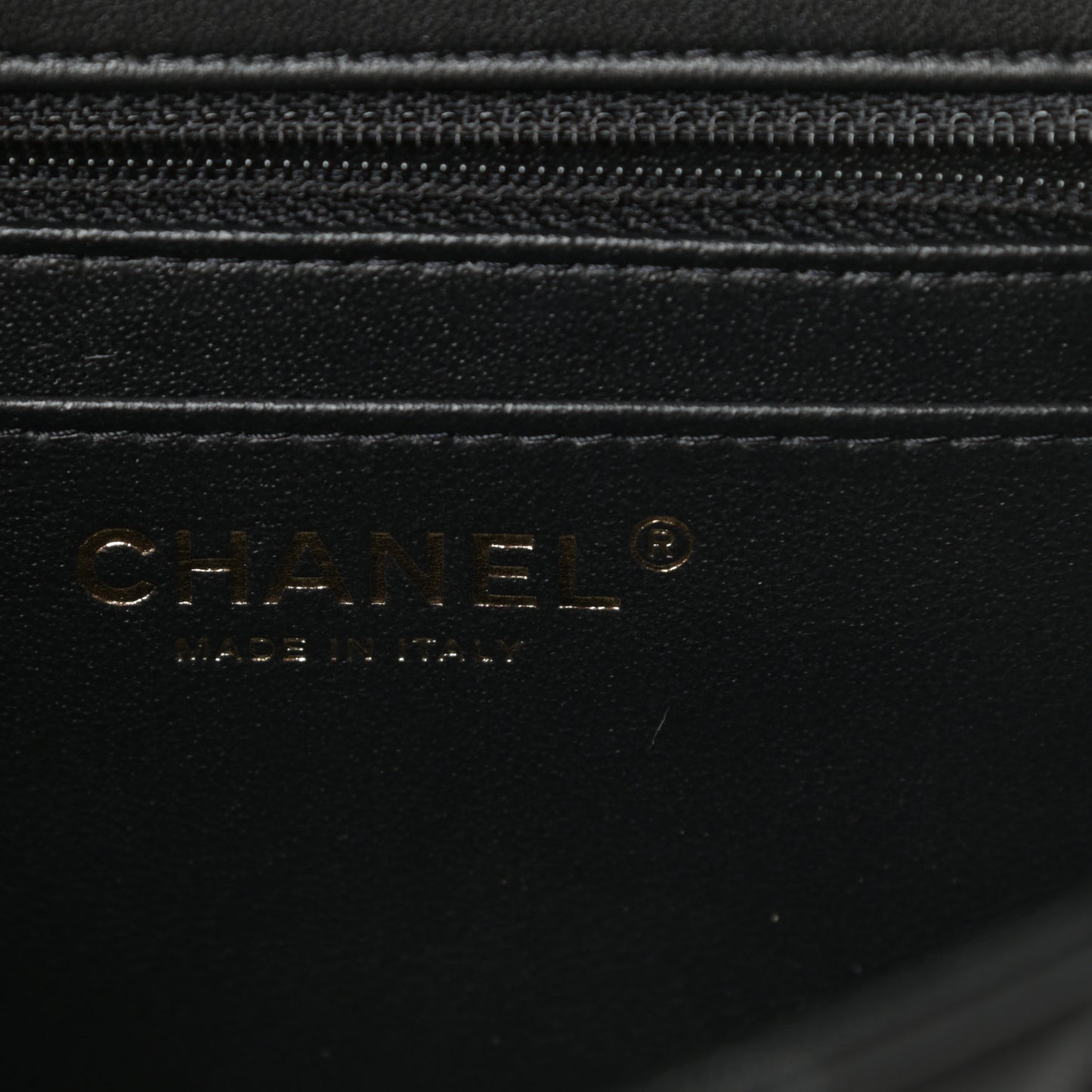 Lambskin Quilted Mini Square Flap Black