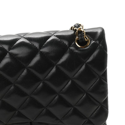 Chanel Lambskin Quilted Jumbo Double Flap Black 13 of 18