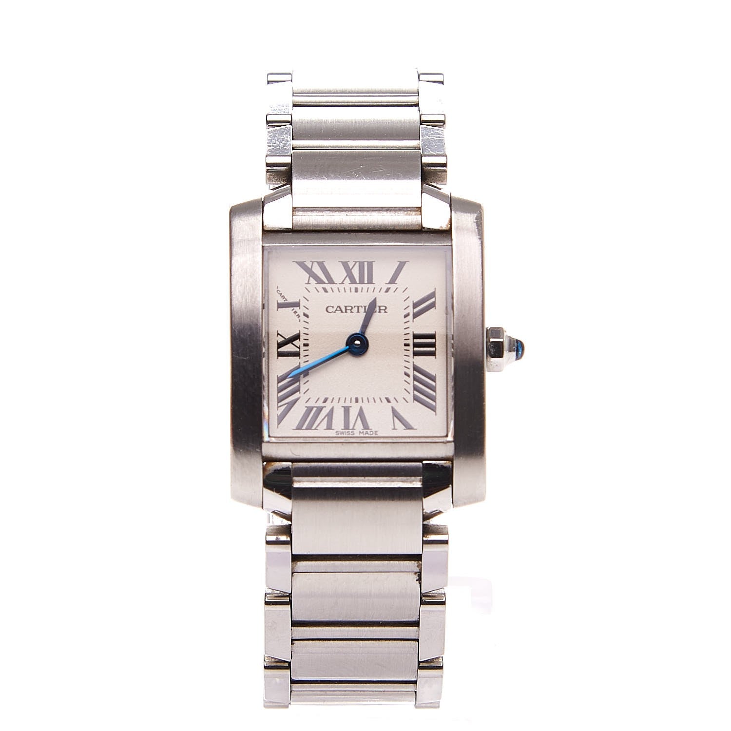 Cartier Stainless Steel 20mm Tank Francaise Quartz Watch 1 of 8