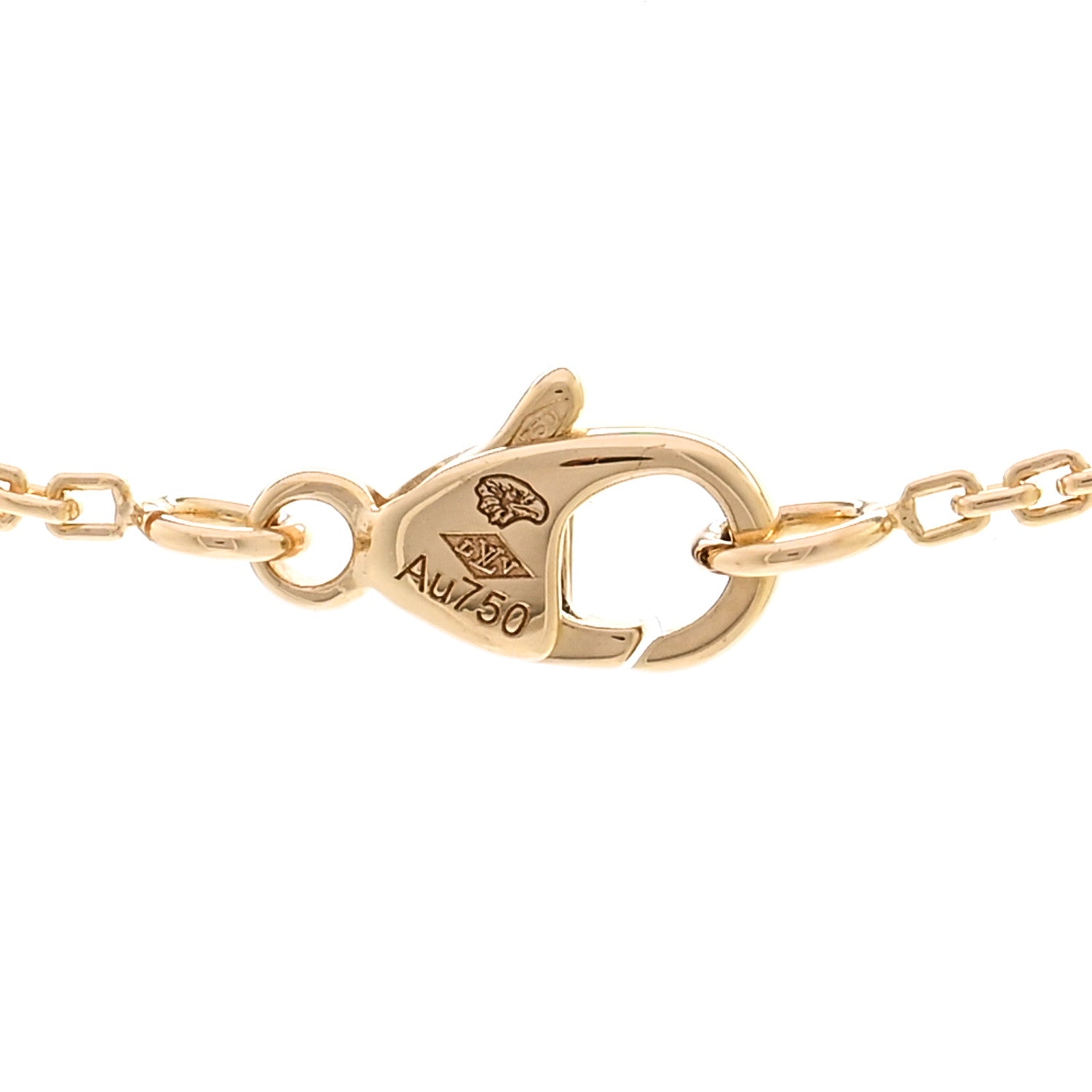Louis Vuitton 18K Yellow Gold Diamond Idylle Blossom Pendant Necklace 4 of 5