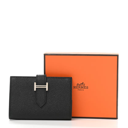 Hermes Epsom Mini Bearn Wallet Black 8 of 8