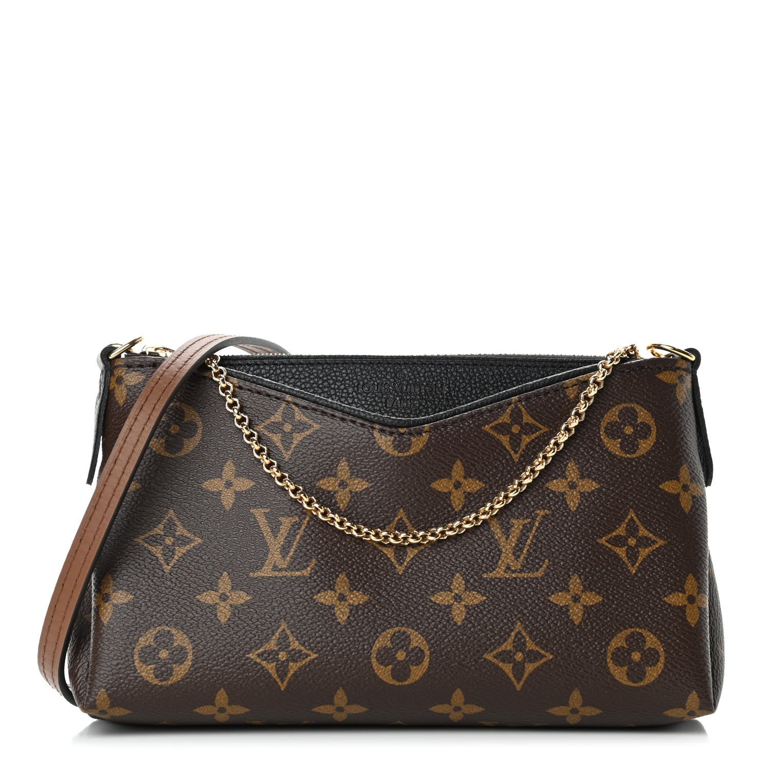 Louis Vuitton Monogram Pallas Clutch Black 1 of 4