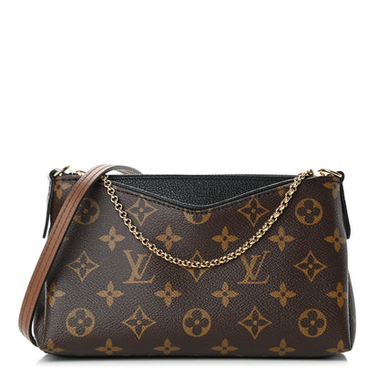 Louis Vuitton Monogram Pallas Clutch Black 1 of 4