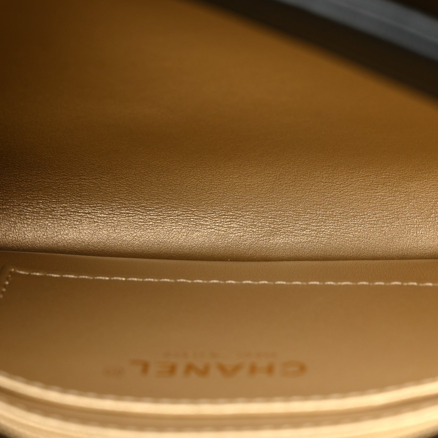 Shiny Lambskin Quilted Enamel CC Small Flap Black