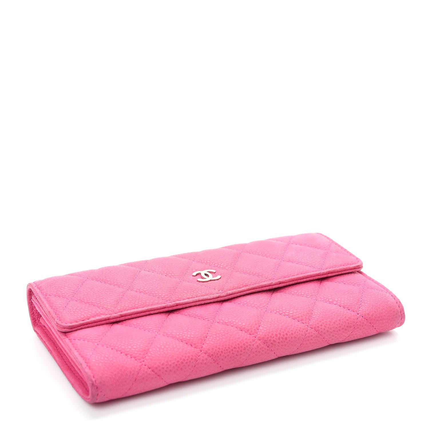 Chanel Iridescent Caviar Quilted Large Flap Wallet Pink 4 of 9