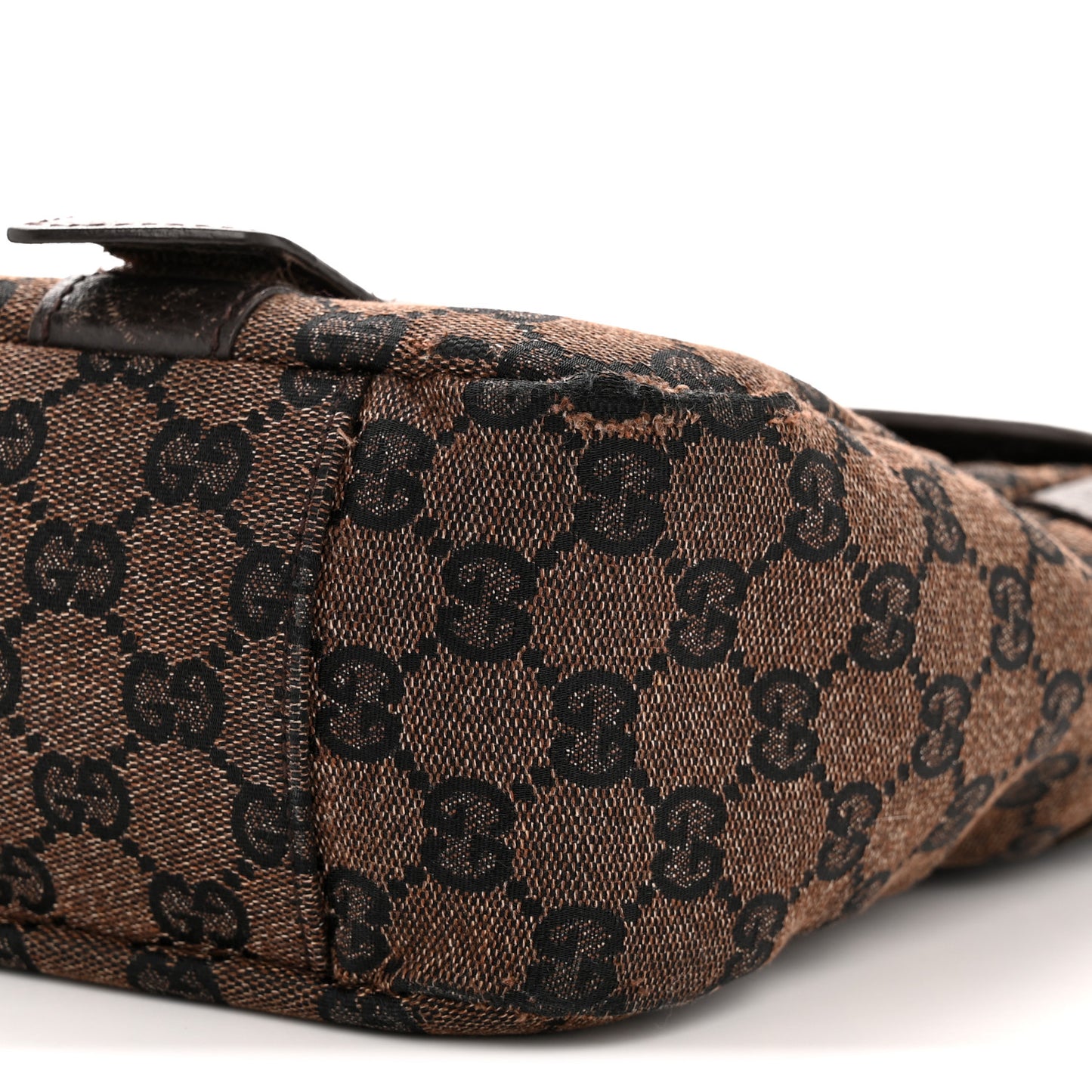 Monogram Medium Double Buckle Flap Messenger Dark Brown